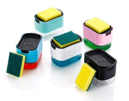 2-in-1 Soap Dispenser Pump with Sponge
